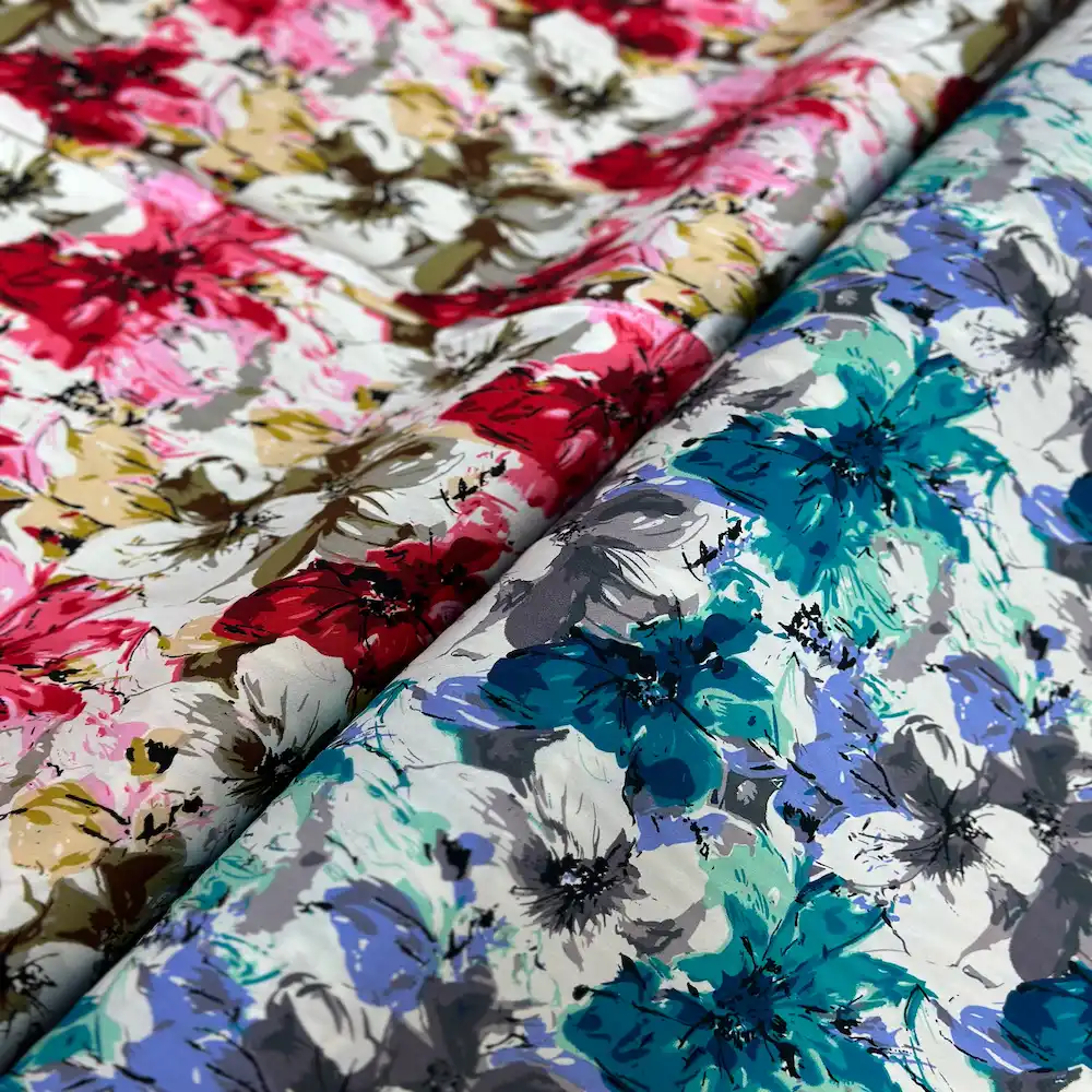 پارچه نخی نانو (كودری) سفارش ترك مدل آبرنگی