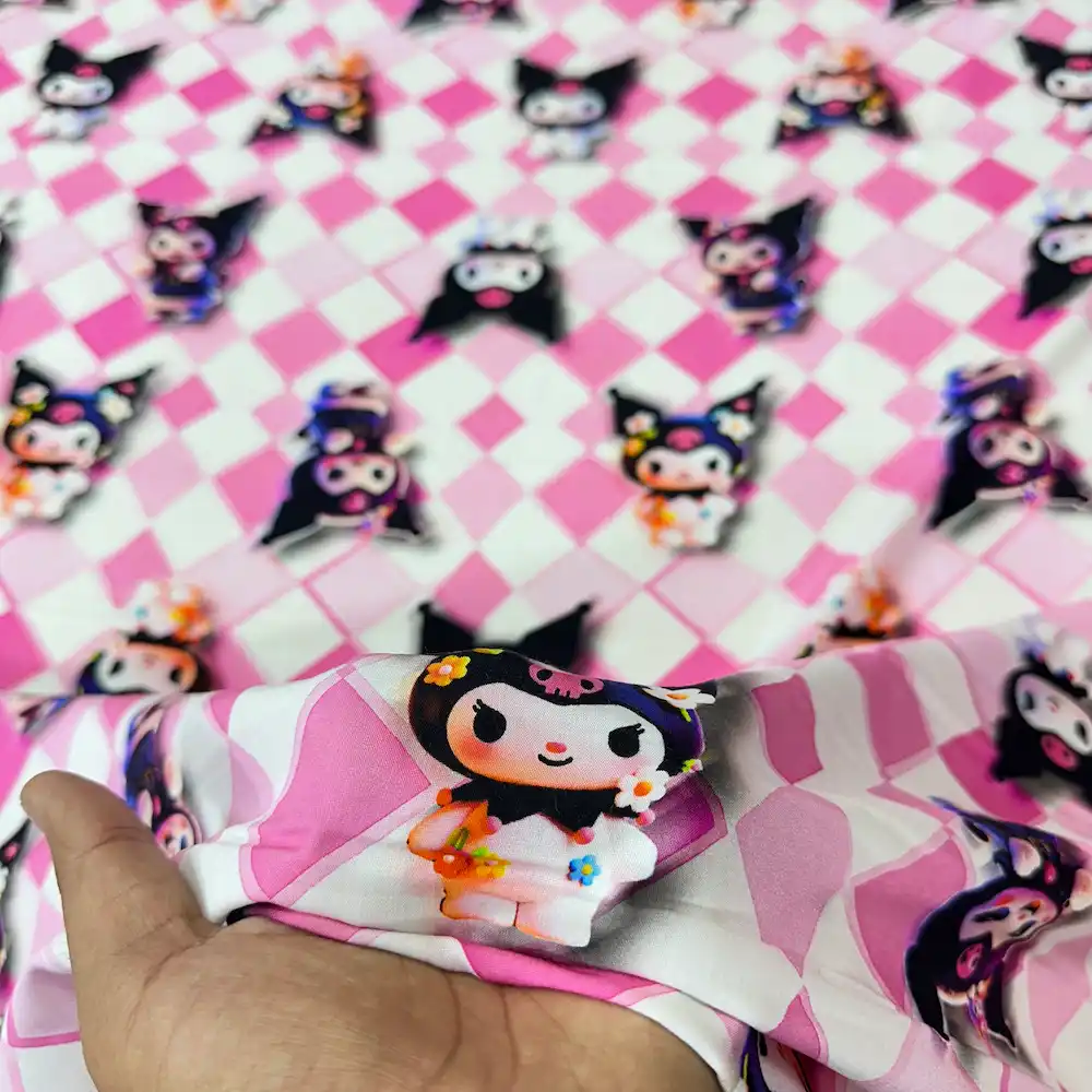 پارچه نخی سه بعدی عروسكی وارداتی طرح كرومی - تصویر 3