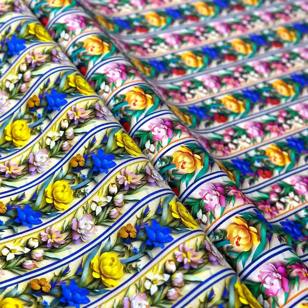 پارچه نخی سه بعدی عروسكی وارداتی طرح راه راه - تصویر 6