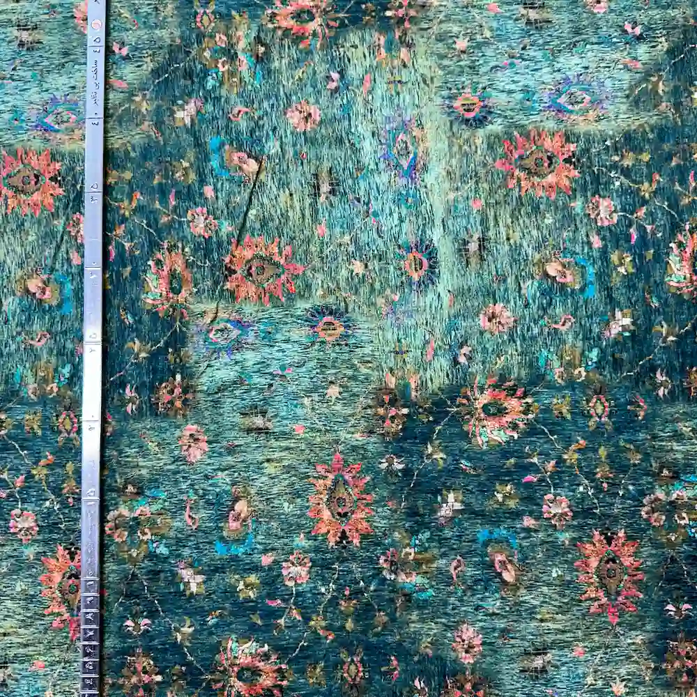 پارچه نخی نانو (كودری) وارداتی مدل گليم آبرنگی - تصویر 2